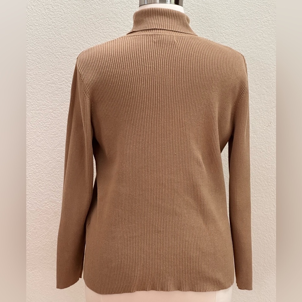 Appleseeds 2X brown t-neck sweater - Picture 2 of 7